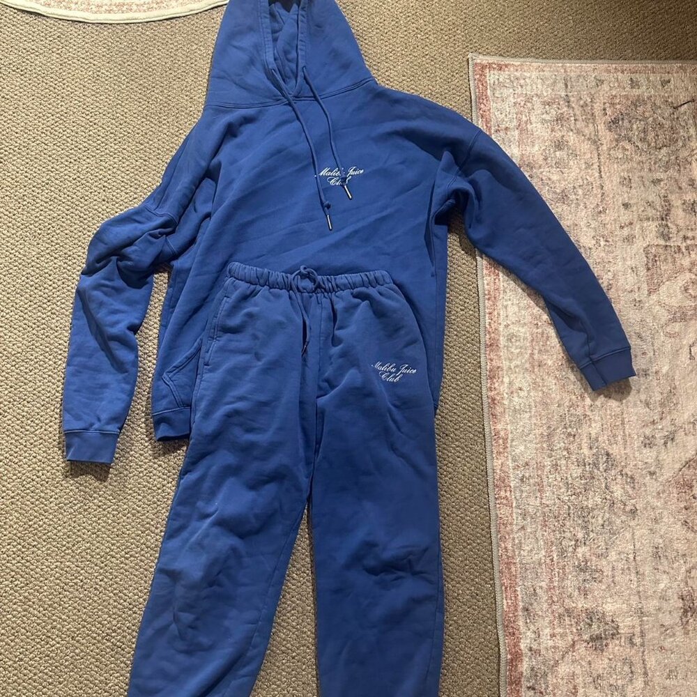 Malibu Juice Club Hoodie and Sweatpants Set in Blueberry